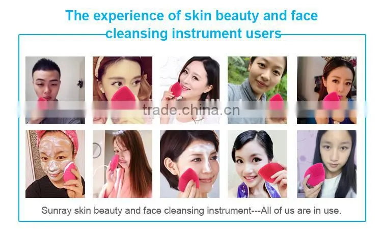Face machine electric stimulation silicone face exfoliate brush
