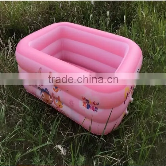 High quality inflatable pool baby bathtub swimming basin clear plastic inflatable kid's bath tube