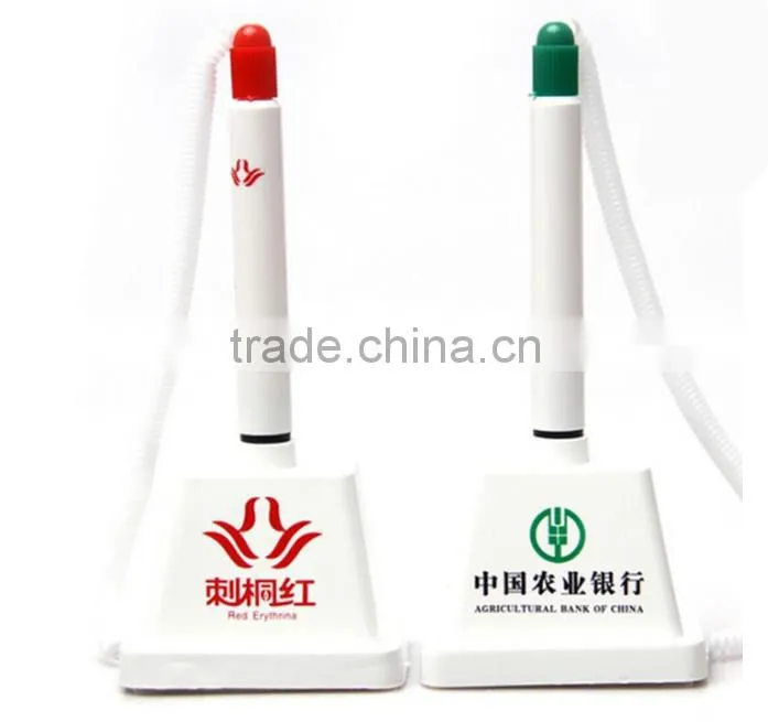 Wholesale Promotional gifts plastic table pen desk pen/Bank advsertising desk pen/Desk stand pens on sell