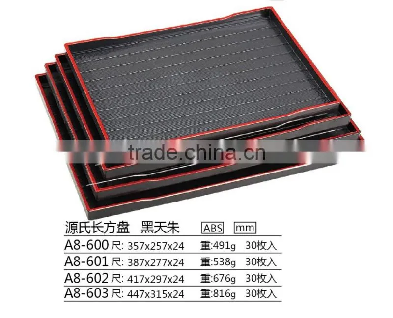 Plastic rectangular anti-slip Tray