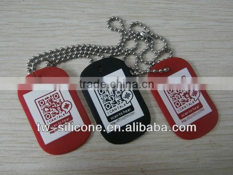 OEM Stainless steel metal tag id tags with engraved logo