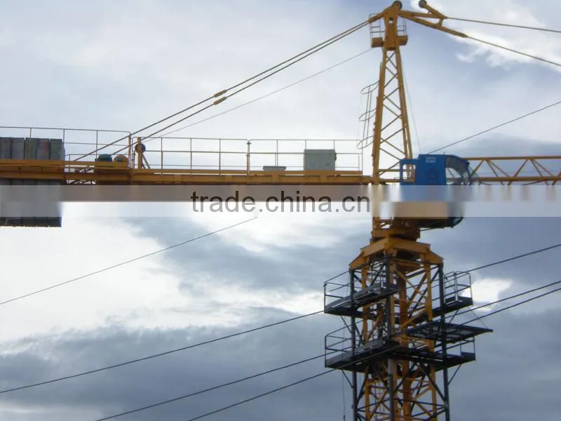 China manufacturer Tower crane with 6ton max load capacity