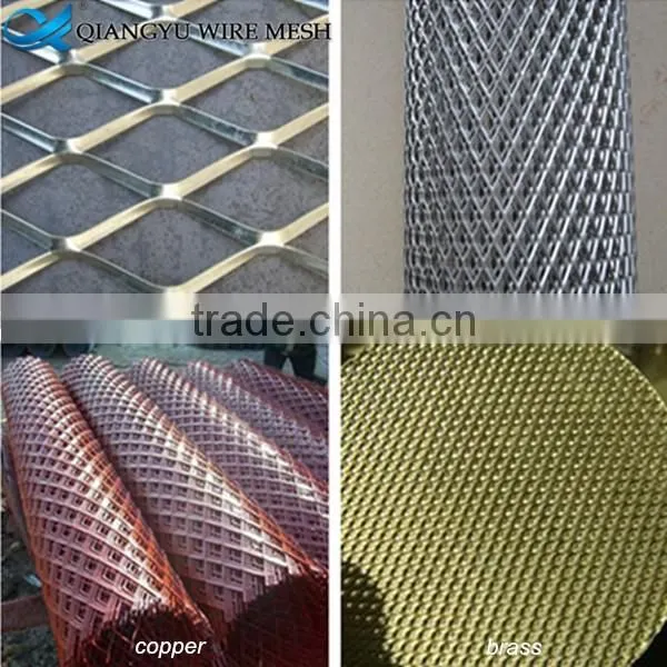 flat expanded metal mesh,4mm thick low carbon steel expanded metal mesh