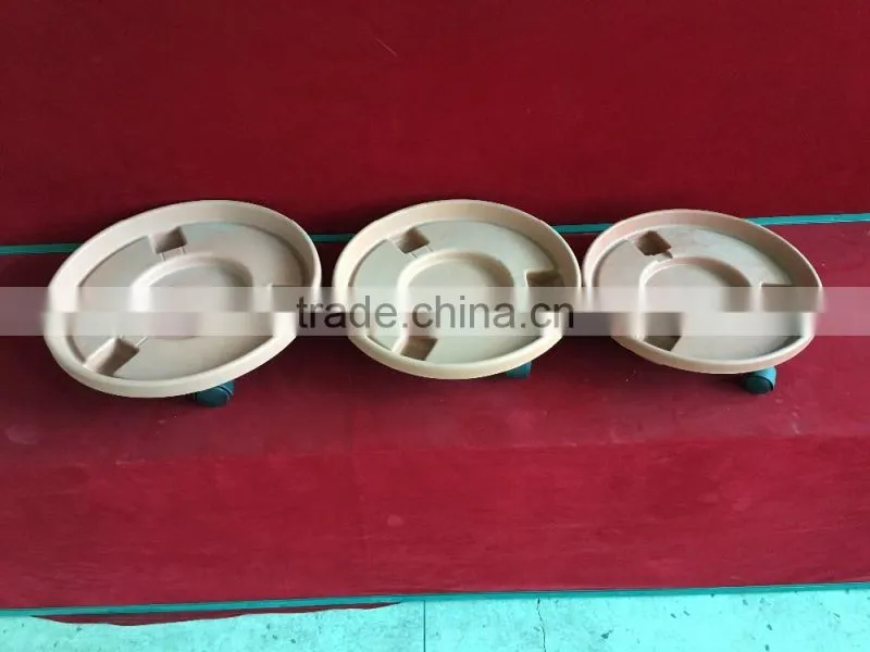 3size Outside Round Plastic Plant Pot Tray