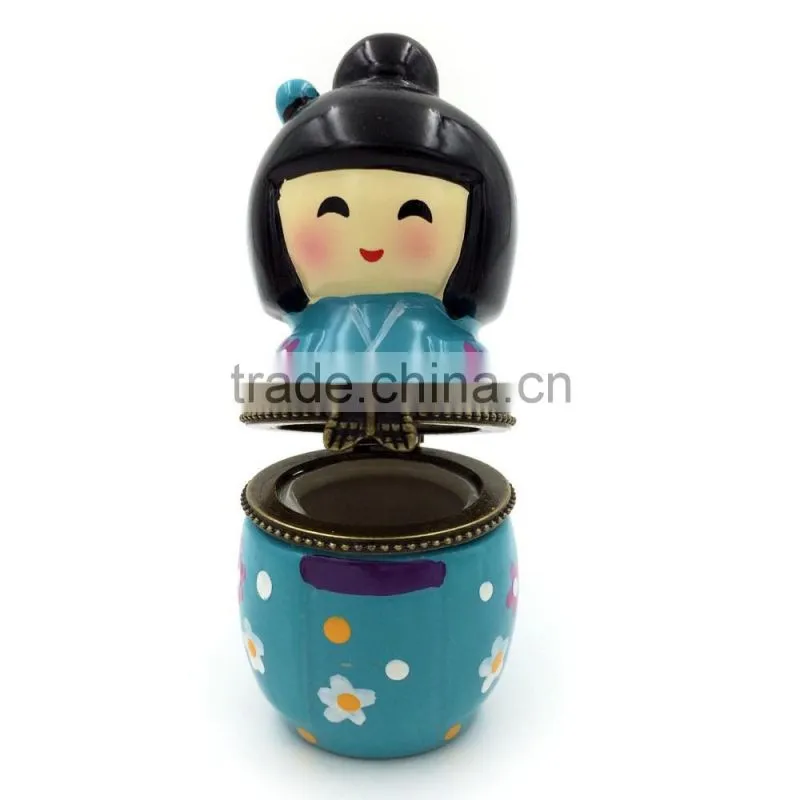 Hot Sale China Porcelain Doll Jewelry Box Gift Case