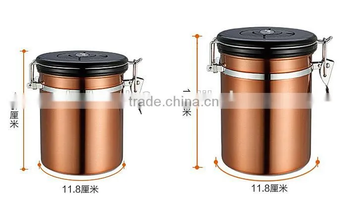 16-Ounce Coffee Vault, Stainless Steel 18/8 canister