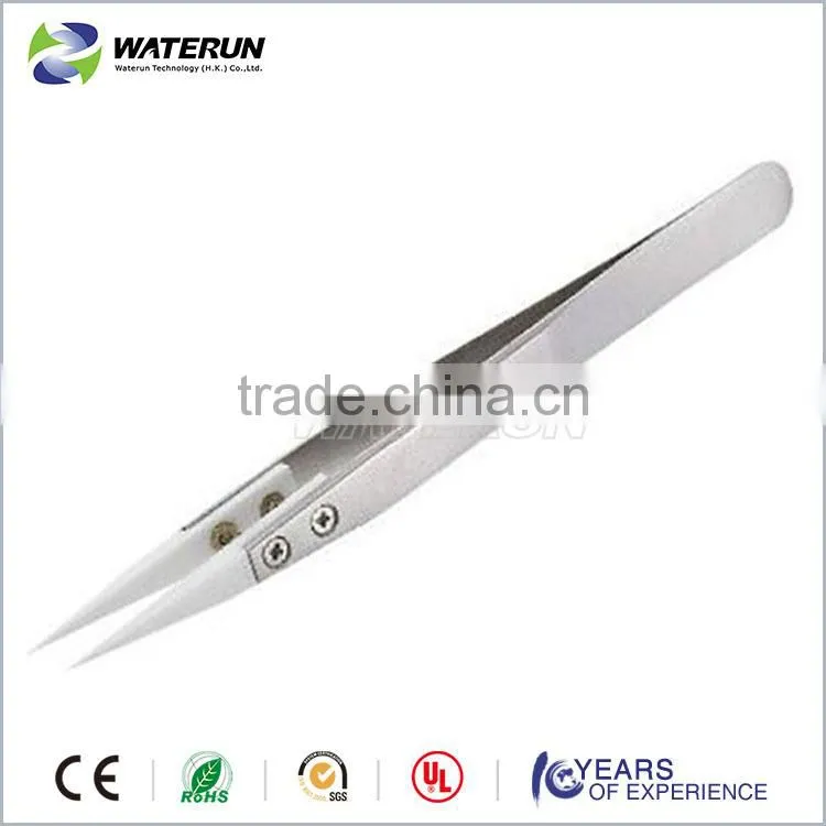 WATERUN Black Conductive Plastic Tweezers, 115mm length Conductive Plastic Tweezers with Reasonable Price