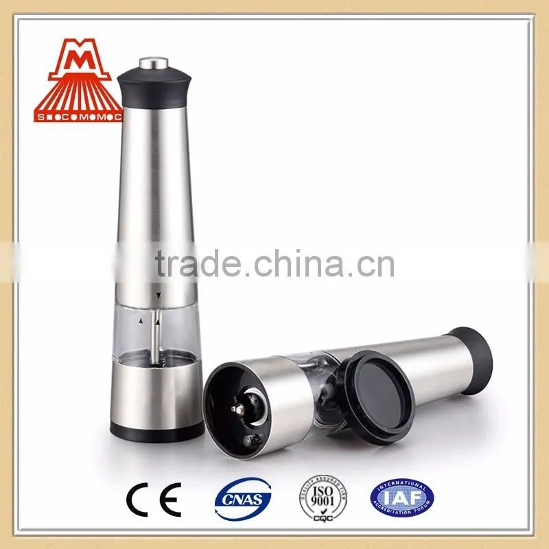 Excellent quality low price 58x 225mm Electric Pepper Grinder/Electric Pepper Mill