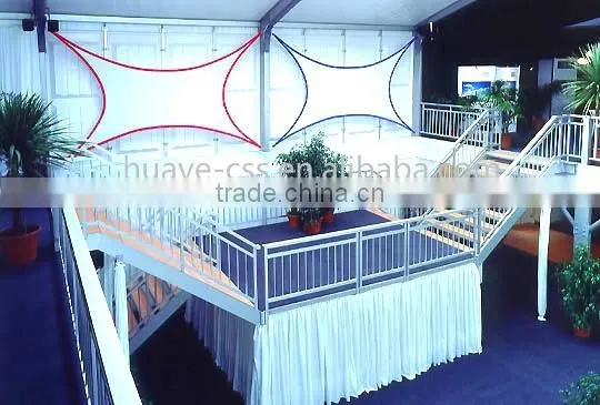 Attractive space solution - fantastic Huaye Double decker aluminium frame tent