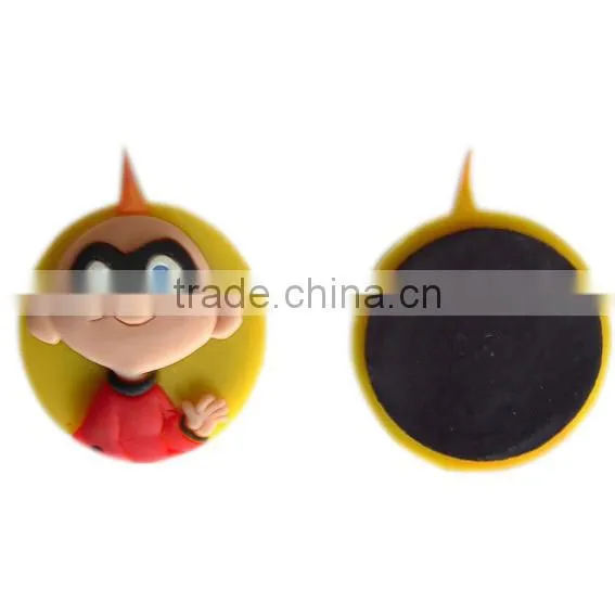 Eco friendly cartoon animal pvc fridge magnet