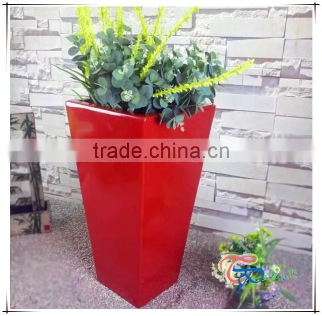 Garden Large Rectangle Christmas Fiberglass Flower Pot