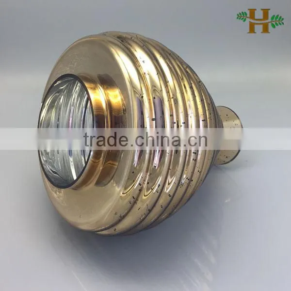 Handmade Blown No Bottom Italy Vases Luxury Gold Vases
