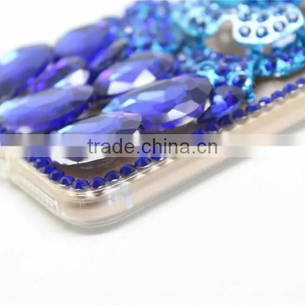 PC +TPU phone case diamond sticker phone hull protective back cover for iphone 7 7plus