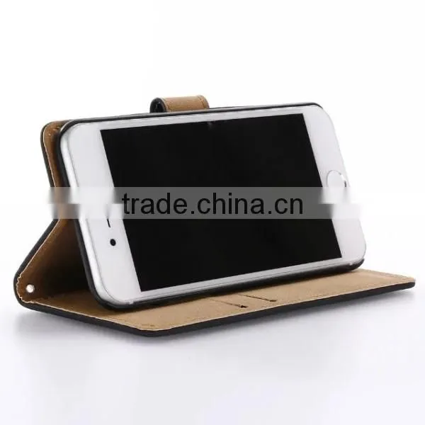 2017 Hot Sale Retro Matte Flip Wallet Leather Phone Case For iPhone 7