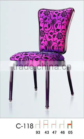 classic stacking action back hotel chair in aluminum QL-C118