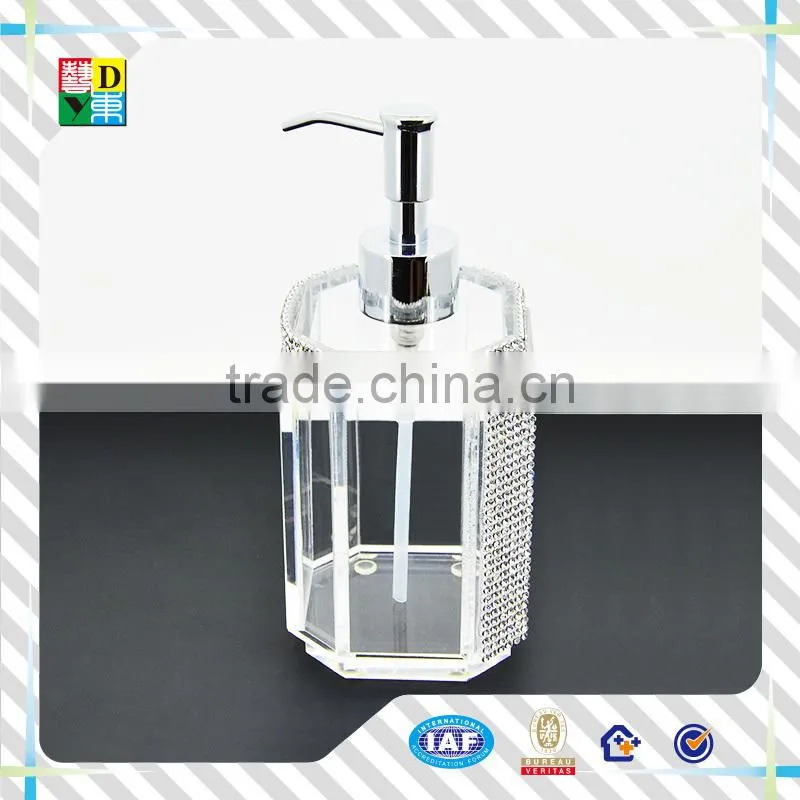 High quality clear acrylic bathroom set from China /custom design acrylic bathroom set for hotel equipment in wholesaler price