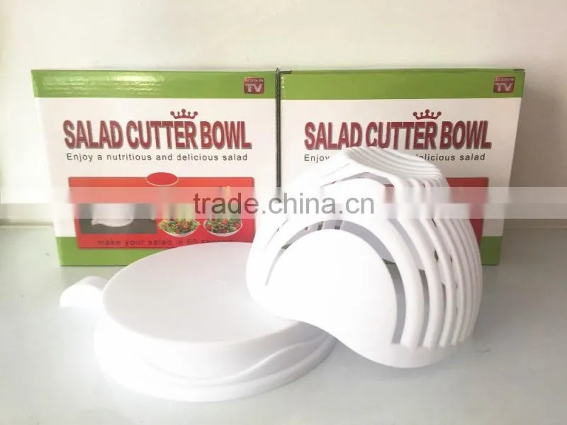 2017 New design Plastic salad cutter bowl/Plastic salad cutter bowl for Kitchen
