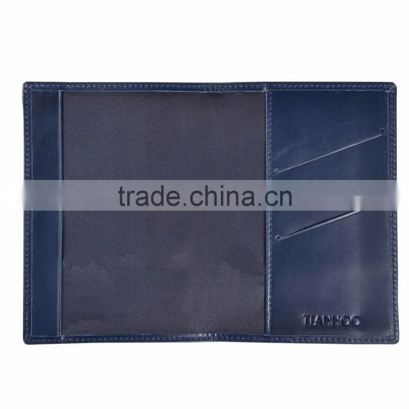 Wholesale Custom Passport Cover Holder Genuine Leather Rfid Passport Holder