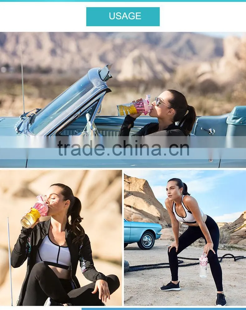 New Design Tritan Water Bottle Plastic Milk Shake Bottle Shaker