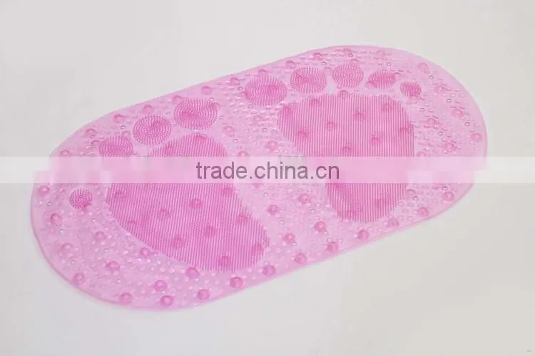 Top quality five strips top grade anti-slip pvc hotel bath mat