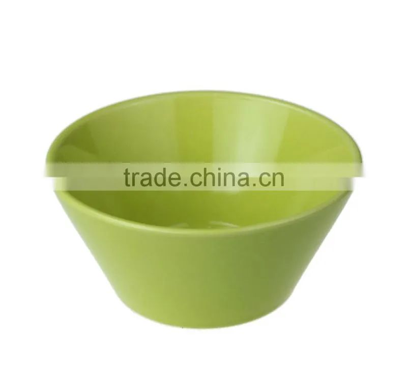 5" ivory color glazed ceramic stoneware bowl