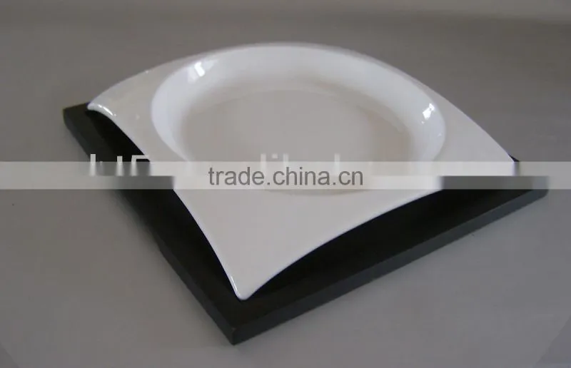 White square stoneware snacks serving tray,tableware set