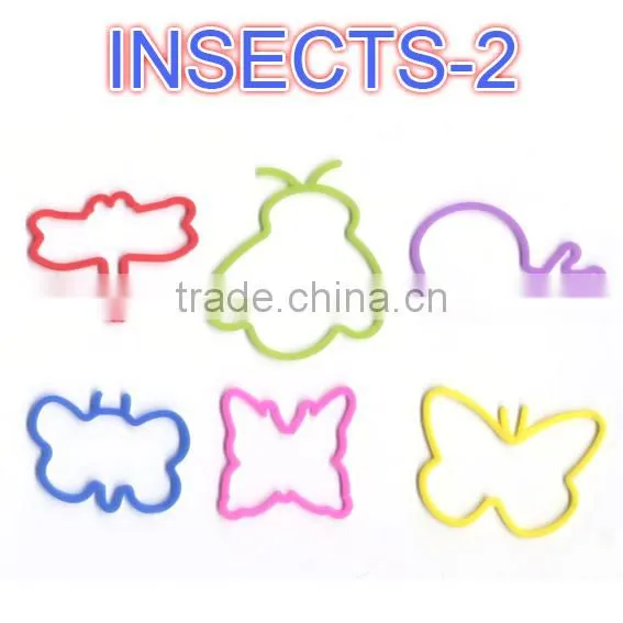 2015Hot sold gifts,Colorful and variety Shaped rubber bands,