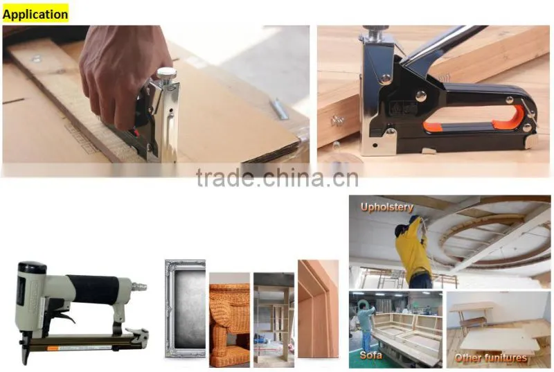 Pneumatic Nailer Staple wood furniture 6mm U Shape Staple Pins Gauge Silver Galvanized Code Nail Carton Seal Pin