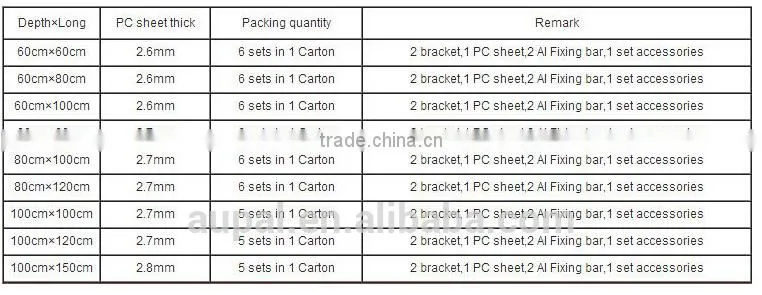 New arrival! plastic bracket door canopy, durable canopies,easy DIY window canopy