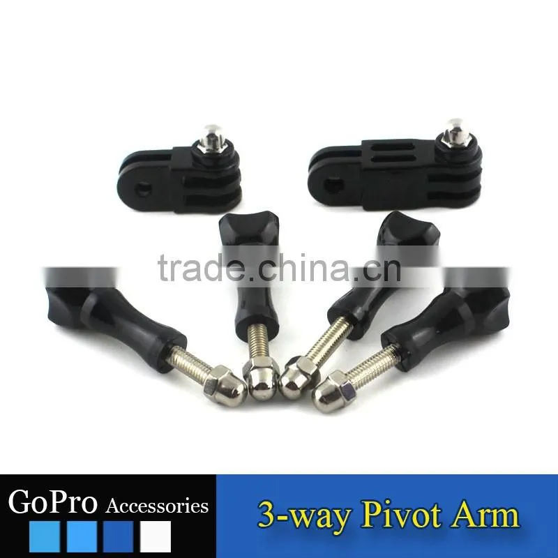 2016 New Wholesale 3-way pivot arm for sports camera accessory action camera accessory