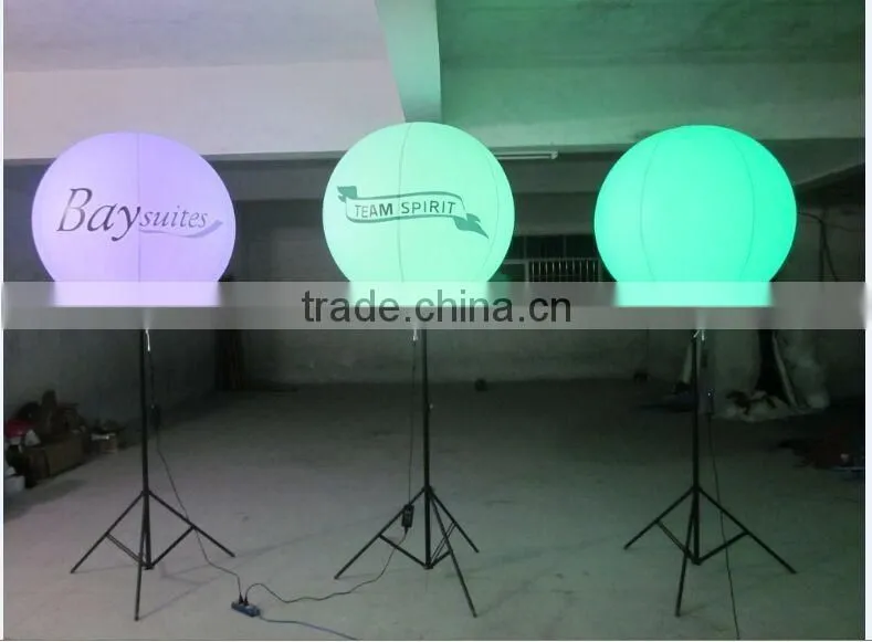 Customized logo Inflatable Tripod Stand Lighting Balloon for party