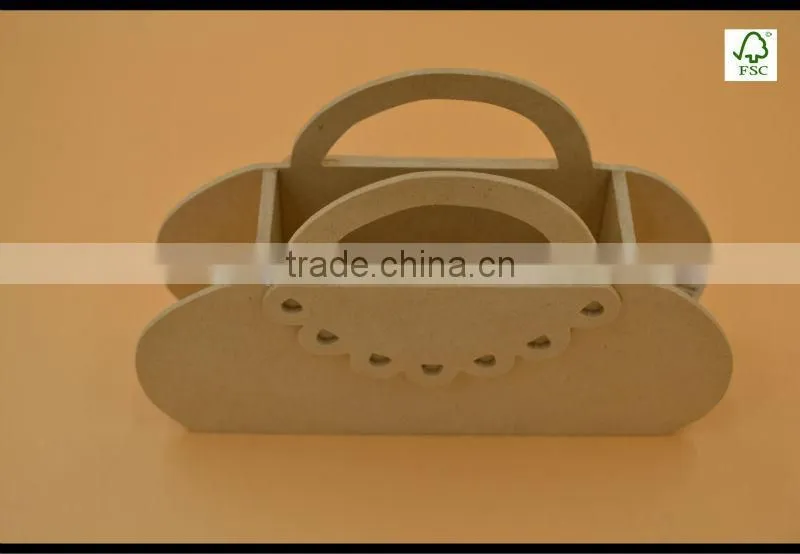 mouldig wooden storage box,MDF basket storage box