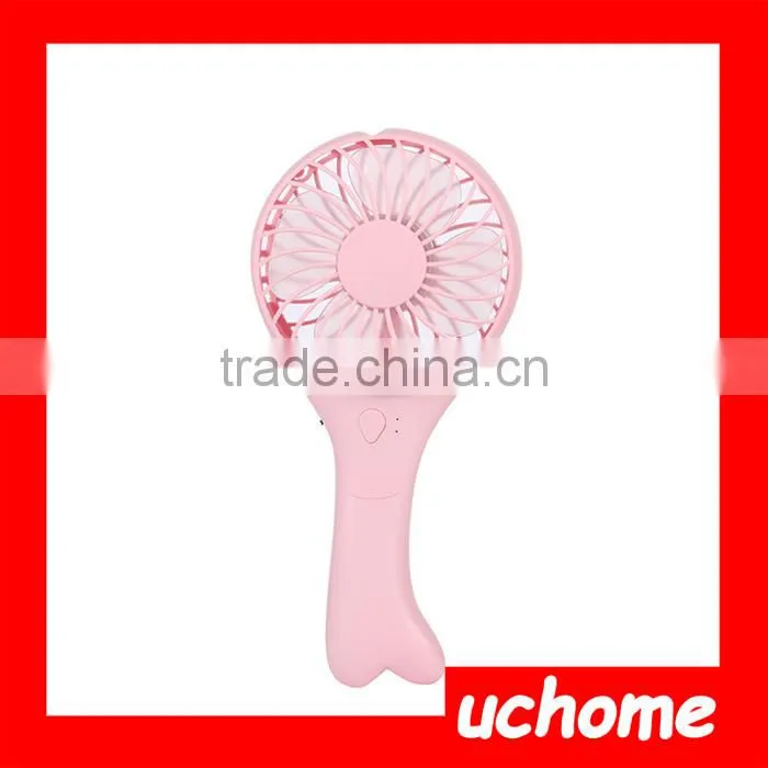 UCHOME Summer Popular Mini Usb Handheld Fold Fan, Electric Rechargeable Fan For Who Plastic Mini Hand Fan Led Handheld Mini Fans