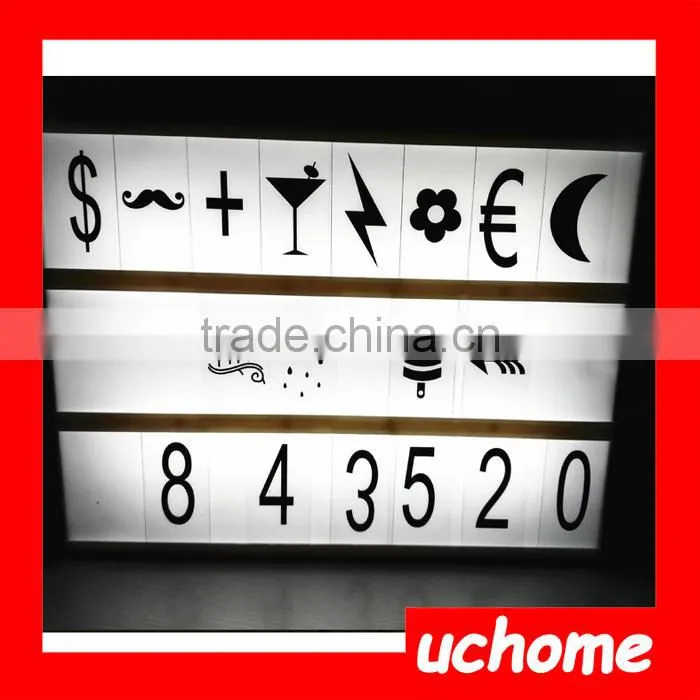 UCHOME Cinematic Light Box / Home Decoration Letter Light Box