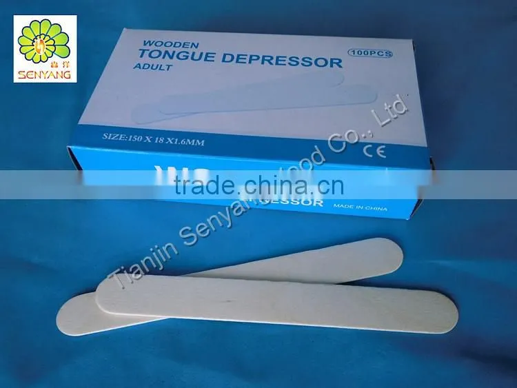 beauty waxing disposable white birch wooden spatula