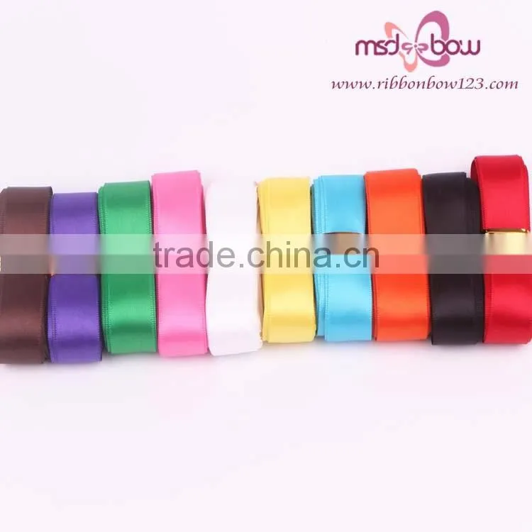 Factory wholesale low price printed single face satin ribbon factory in china