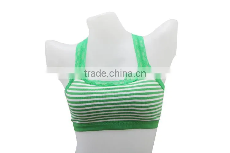 Green lace sports bra custom/genie sports bra