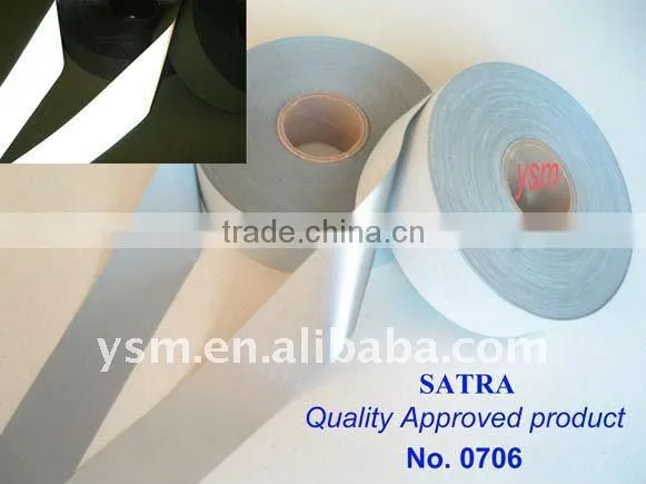 100% ployester reflective fabric tape for garments