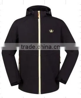 New style hooded fashion men softshell jacket