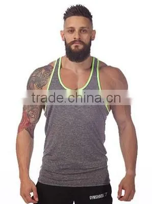 Men Cotton Stringer Bodybuilding Equipment Fitness Plain Gym Tank Top shirt Wholesale Solid Singlet Y Back Sport clothes Vest