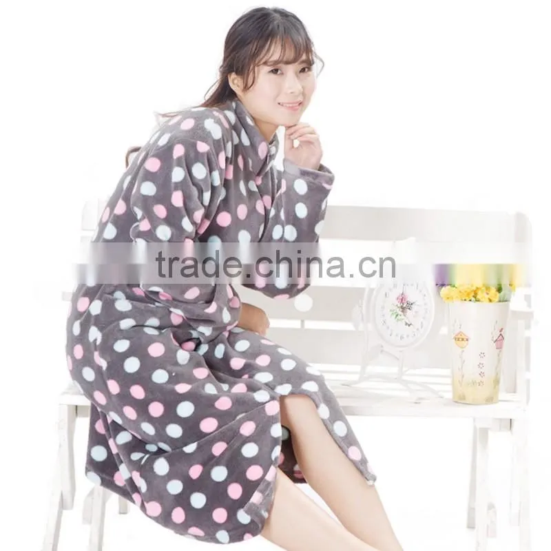 Sexy Coral Floral robe for Women