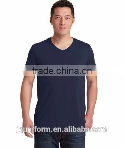 2016 summer promotion plain dyed O-neck short sleeve 160g 100%cotton custom elongated t shirt