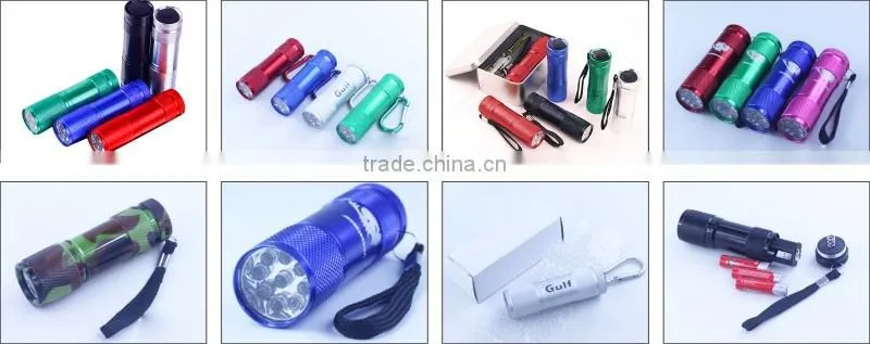 aluminum bulk led flashlights cheap flashlight for gift/promotion/hunting/camping/emergency