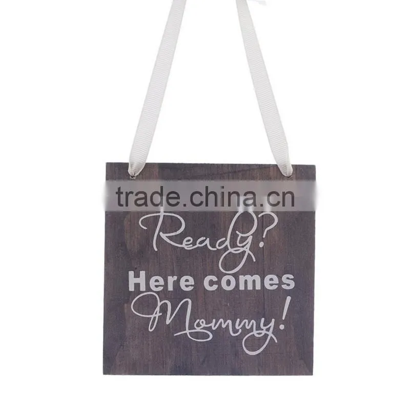 Wedding Celebration Decoration Laser Words Wood Square Board Craft
