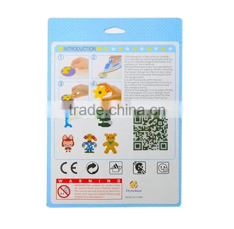 2017 Hot selling Stealth plane plastic hama fuse DIY education beads toys