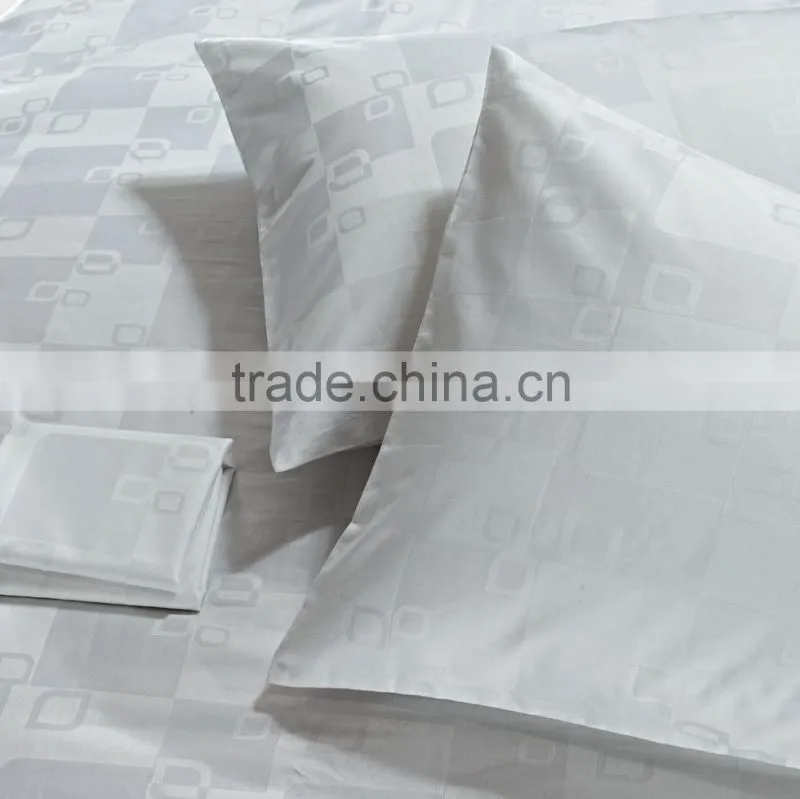 China wholesale hotel linen, hotel bed linen 100% cotton, jacquard bedding set for star hotels