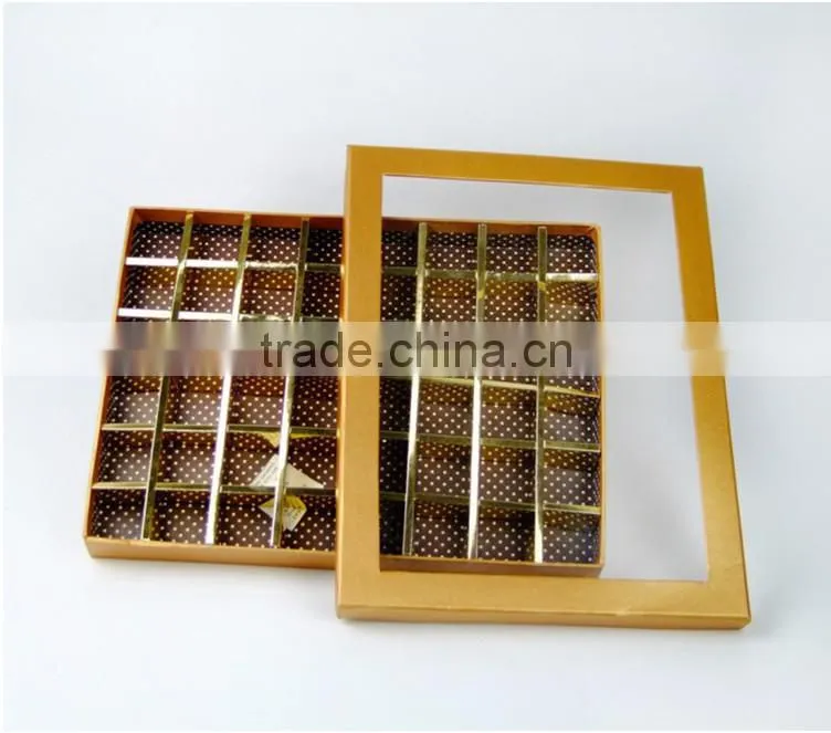 Window Box Packaging Chocolate Box Candy Box in Stock,boite de chocolat