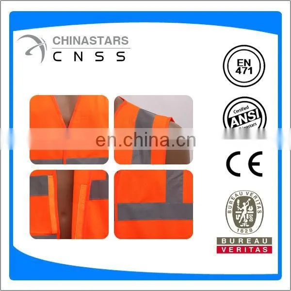 EN471 high visibility reflective occulux safety vest