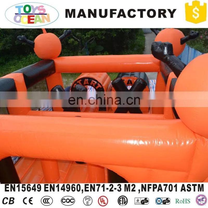 Crazy halloween inflatable haunted house obstacle course for Kids