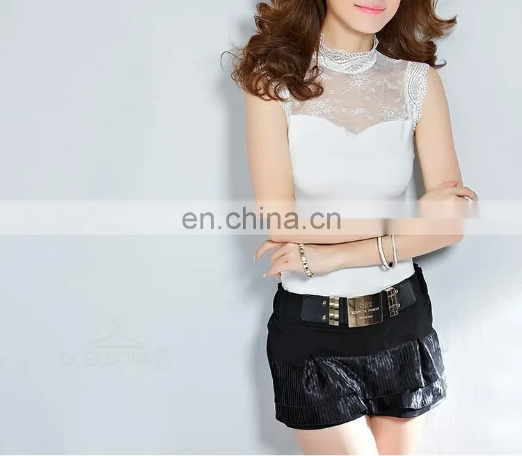 Customized women transparent sexy blouse